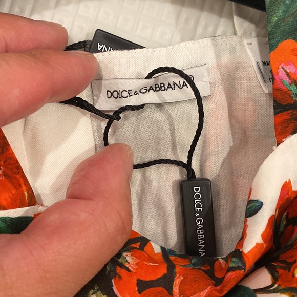 Dolce & Gabbana Portofino Print Baby Girl Dress BRAND NEW with Original Tags - Picture 4 of 5